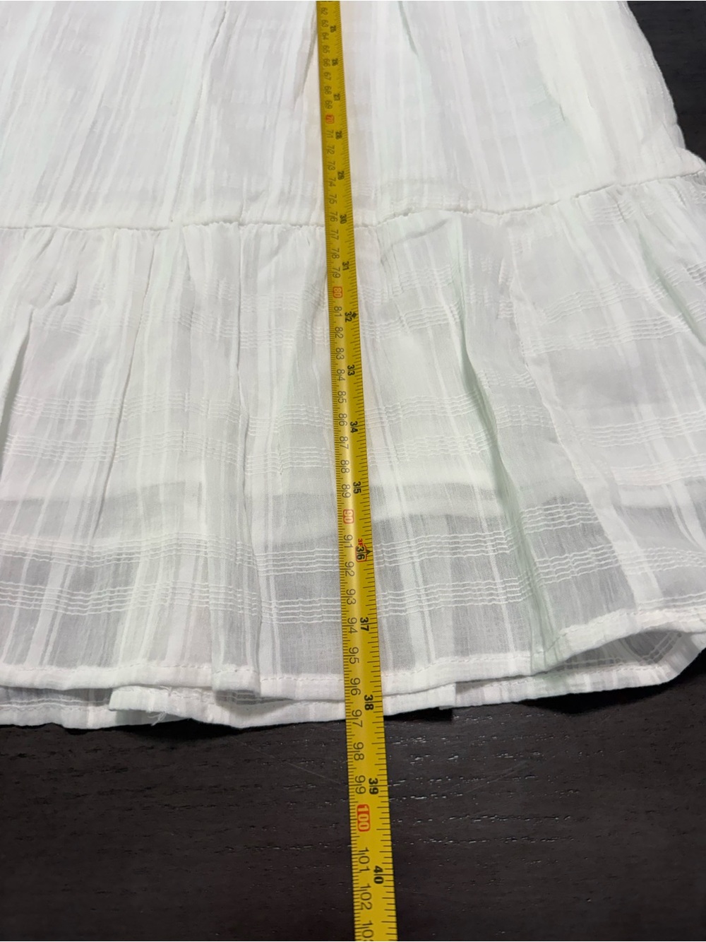 Sonoma Women’s Embroidered Tiered White Dress Size 0X - Picture 6 of 7